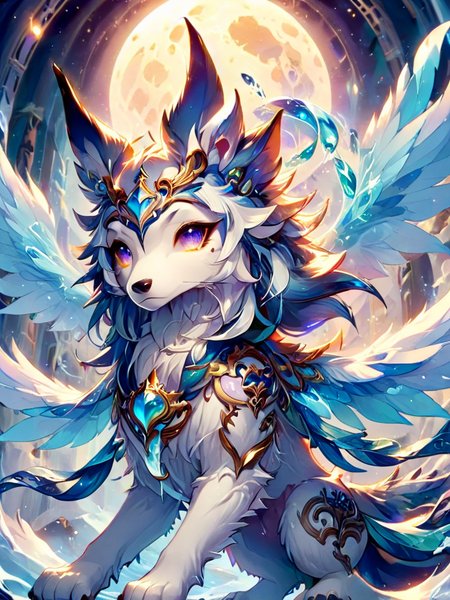 ral-dreamguardian, dream guardian [fire|ice|earth|water], [human|animal], [fox|wolf|animal|bird|dog|dragon] <lora:ral-dreamguardian-sdxl:1>