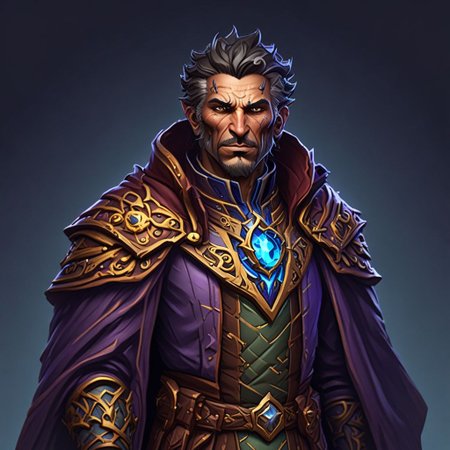 lumenarium, human mage character, portrait view