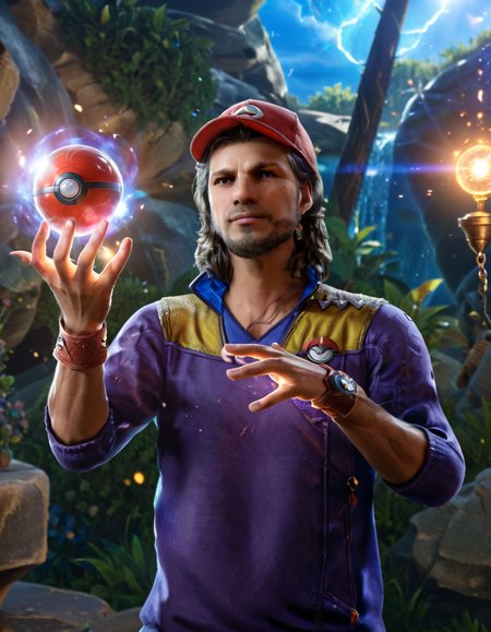 cinematic still man, pokemon trainer, throwing pokeball . emotional, harmonious, vignette, 4k epic detailed, shot on kodak, 35mm photo, sharp focus, high budget, cinemascope, moody, epic, gorgeous, film grain, grainy, man, pokemon trainer, throwing pokeball, deep focus, intricate, elegant, highly detailed, colorful, vivid color, cinematic, directed, sharp, fine, dynamic light, determined, lively, symmetry, extremely inspirational, innocent, designed, beautiful, brilliant, epic, artistic, best, full, dramatic, pristine, quality, bright, inspired, vibrant, fancy, professional