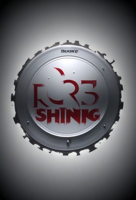 ["R3DRUM" text logo|"MURDER" text logo], advertisement, mirrored as plot, The Shining film style