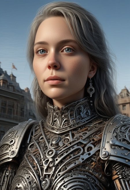 tools, made of tools, beautiful female, (anatomically correct:1.8), score_9, score_8_up, score_7_up, score_6_up, score_5_up, score_4_up, UHD, 8K, masterpiece, detailed, ultra_high_resolution, lots of detail, OverallDetailXL, detailxl, Masterpiece, 32k, photorealistic:1.4, small waist, fitness body, toned muscles, wide hips, slender legs, high cheekbones, oval face, 32 years old, mature female, milf, makeup, curvy, pretty face,  jewelry, solo, seductive smile, sultry, serious stare, stern look, natural skin, long hair, realistic photograph, female knight,  (armor made of tools:2.1), colorful banners, (castle tools, made of tools:1.3), (castle:2.4), CHQN1N, blonde hair, blue eyes, (silver elbow gloves:1.5), (gloves:2), (fully dressed:1.6), (high neck closure:1.5), (scenery:3), (outdoors:1,4), realistic, scientist, intricate details, Asian woman, upper body,