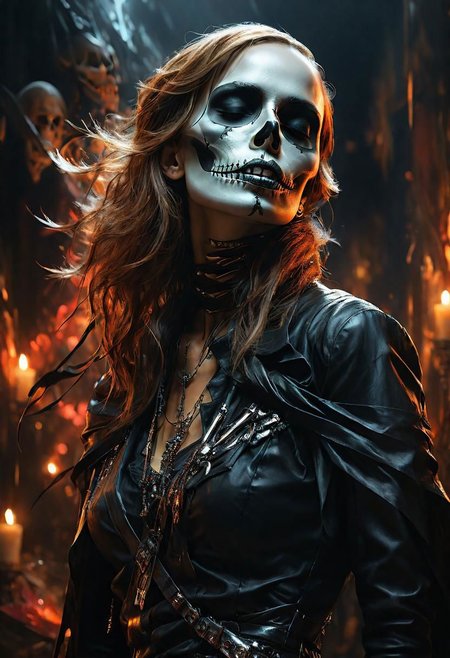 RTX, 8k, HDR, best quality, cinematic film story, (masterpiece), Anna Razumovskaya, Casey Baugh, Antonio Mora, Aminola Rezai, Giovanni Boldini, art, realistic art, digital illustration, portrait, bright rich colors, Digital Art,
dark background, darkness, skeleton, skull, demon, devil, hell, whisper, fear, shadows, horror, artstation trends, sharp focus, studio photo, complex details, high detail, artstation trends, sharp focus, studio photo, complex details, very detailed,