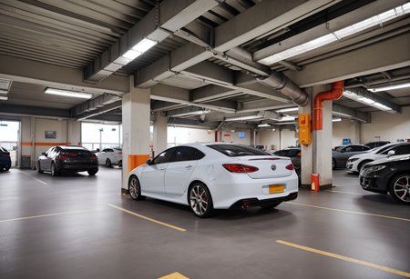 ,ruanyi1409,indoors,motor vehicle,<lora:1409 Underground parking lot_v1_pony:1>, score_9,score_8_up,score_7_up,,8k,solo,,