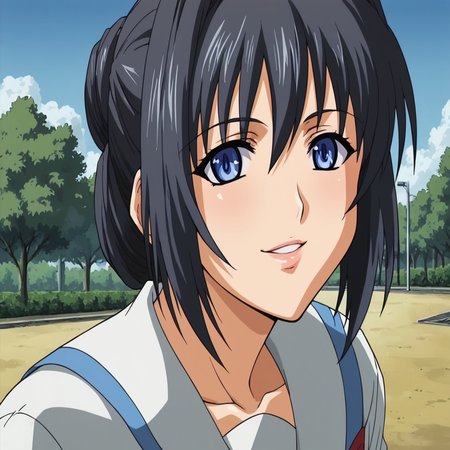 score_9,score_8_up,score_7_up, masterpiece, 8k, highres, wallpaper, source_anime, park, blue sky, pov, extreme close up, facing viewer, <lora:Yukino_Chitose_Pony:1>, chitose, 1 girl,  school uniform <lora:DetailedEyes_V3:1> , <lora:PerfectEyesXL:1>, blue eyes, detailed eyes, detailed pupils,  fine-tuned face, perfect face, perfect lips, smiling, <lora:add-detail-xl:1>