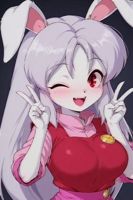 black background, shiny skin, posing,
general, safe, 
<lora:grimgrim.il:1>
grimgrim, 
<lora:etoran.il:1>
kurimu, 
large breasts, 
clothed girl, 
one eye closed, double peace, happy,