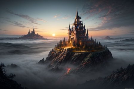 castle, landscape, sunset, nature <(score_9,score_8_up,score_7_up,score_6_up,score_5_up,score_4_up):1.0>,
<(double exposure style, mystic mayhem, occult odyssey, grudgy, crunchy, foggy and glowy):1.0>,
<(detailed matte painting, deep color, fantastical, intricate detail, splash screen, complementary colors, fantasy concept art, 8k resolution trending on Artstation Unreal Engine 5, led rgb studio quality OverallDetail):0.9>,
<lora:Double_Exposure:1>,