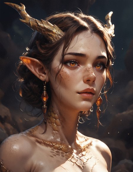 score_9, score_8_up, score_7_up, score_6_up, score_5_up, score_4_up,  rating_explicit, medium shot, dragon lady, golden scales, detailed scales, concept art, hazel eyes  <lora:pony/twilight_style:0.8>