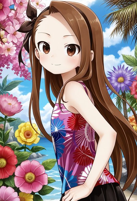 detailed background, shiny skin, posing, rating safe, 
<lora:yamamoto.pony:1>,
yamamoto,
iori, top less,