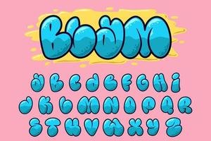 bubbly text style