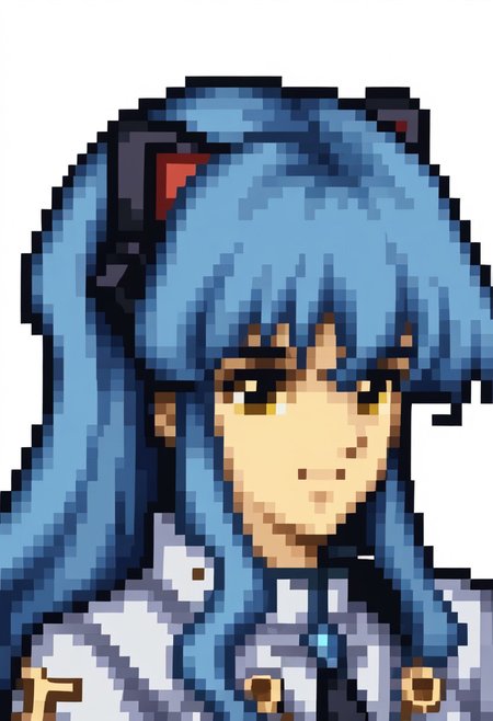 score_9, score_8_up, score_7_up, source_anime, 1girl, solo, smile,
<lora:zs_FE4PortraitsXL:1> fe4portraits, portrait, pixel art, white background
<lora:tio2-000017:0.9>, tioplato, long hair, blue hair, yellow eyes, fake animal ears, tiocs, white jacket