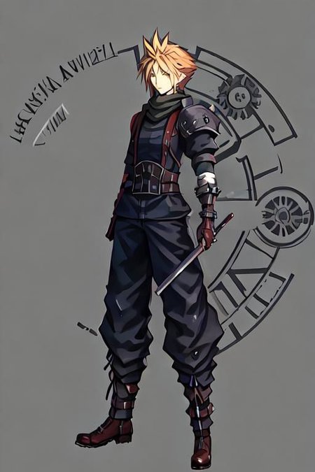 cloud strife, shinra_infantry_uniform