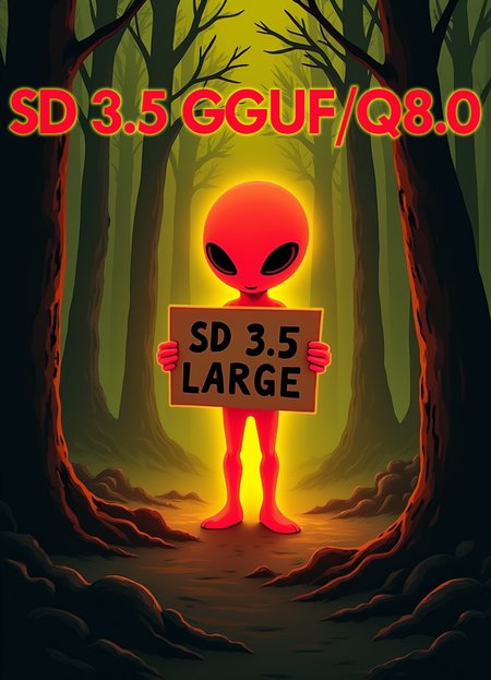SD 3.5 Large GGUF Q4/Q4.1 Q5/Q5.1 Q8 F16