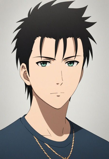 Highres, Masterpiece, High Quality, 4K, 8K, solo, 1Boy, Soujirou Agata, borown eyes, black hair, Shirt, passport_photo_style, looking at viewer, focused gaze forward, plain background, straight body, head upright, easynegative, detailed_eye_model