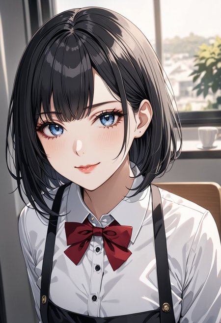 gorgeous lips, cinematic, (masterpiece), (best quality), (ultra-detailed), very aesthetic, perfect composition, intricate details, absurdres, detailed face, (anime, masterpiece, intricate:1.3), (best quality, hires textures, high detail:1.2), (4k),(incredibly detailed:1.4) 
 graceful face, slim, big breasts, constricted waist, nice body, lips, arrogant look, villain, 1woman, evilish smile, high pointed nose, (nostrils:1.3), neatly, 22-year-old woman, gray shirt soaked, pale skin, black eyes, bob hair, black hair, evil look,
1 girl, alisa_wz, ahoge, school uniform, collared shirt, white shirt, red bow tie, gray jacket, long sleeves, black skirt, miniskirt, open jacket , white thighs, buttons, apron, black dress, looking at viewer, 
(Reflective Light Detail: 1.2), (Eye Detail: 1.1), (Actual Detail: 1.2), (Masterpiece: 1.1), (Masterpiece: 1.2), (Best Quality: 1.2), (Highly Aesthetic: 1.2 ), (Absurd: 1.2), (Fingers Detail: 1.1), (Hand Anatomy Detail: 1.1), (Reflective Light Detail: 1.2), (Eyes Detail: 1.1), (Actual Detail : 1.2), (Masterpiece: 1.2), (Masterpiece: 1.2), (Best quality: 1.2), (Very aesthetic: 1.2), (Absurd: 1.2), (Finger detail: 1.1), alisa_wz, hair gray, ahoge, long hair, side locks, blue eyes, hair band, school uniform, collared shirt, white shirt, red bow tie, gray jacket, long sleeves, black skirt, miniskirt, open jacket, white thighs, buttons, apron, black dress, score_9, anime_source, sidelocks