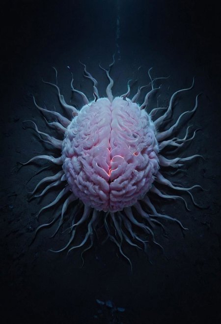 neon-pastel, long fuzzy dark brain floor to ultimate knowledge, made of flesh, disturbing noise, pi style by Darren Aronofsky