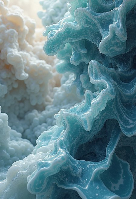 liquid marble style, liquid glass, surreal artwork that feels as though it's coming to life, highly detailed, floating shapes, surrealism artwork of liquid marble stone, fragments of time, marble,