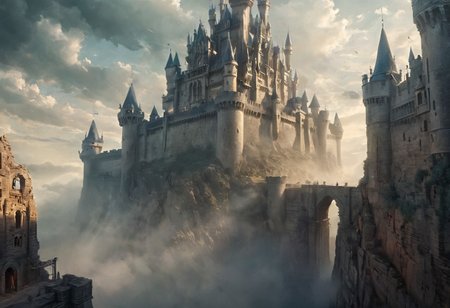 A cinematic still from an action sequence in a Prince of Persia game in which the acrobatic prince is running along an outer castle wall high above the ground as he tries to reach a precarious ledge, 
extremely detailed background, IBG,  
hyperdetailed realistic illustration, intricately detailed, highest quality, implied motion, 
BREAK, semirealistic, ultra level of detail and precision in the art, masterpiece, mixed media, intense mood, detailed shading, extreme wide-angle view, motion blur, ray-traced, 
subsurface scattering, light leaks, soft shadows, film grain, Dutch angle, cinematic composition, mystic haze, dusty atmosphere, HDR, mystic haze, dusty atmosphere, complementary colors,
