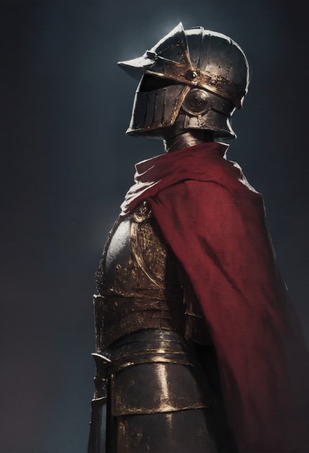 score_9, score_8_up, score_7_up,  male, dark knight, side view, front view, bulky, heavy, visor helmet, medieval, dark theme, armor, golden sword,  golden trim, red cape  <lora:pony/concept_art_ultimatum_style:0.8> <lora:sdxl/sinfully_stylish_sdxl>