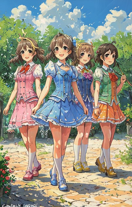 masterpiece,best quality,<lora:tbh5-sdxl:0.9>,illustration, portrait of idolmaster cinderella girls,