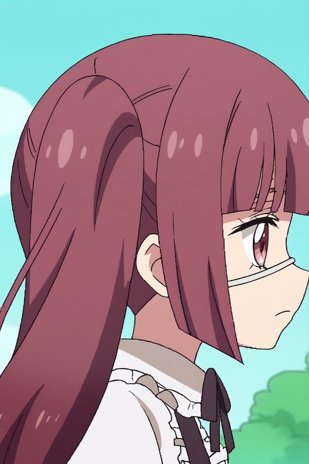 anime screencap, rating safe, Yurine Hanazono, upper body <lora:Jashin-chan_Dropkick-Yurine_Hanazono-PDXL:0.8>