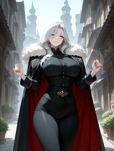 IllustriousQual <lora:cfg_scale_boost:0.3> <lora:StS-Illustrious-Detail-Slider-v1.0:3>,detailed_background,outdoors,cape,curled fingers,han&