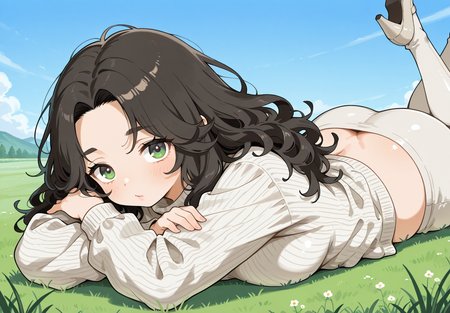 PonyScores7, source_anime, ah1, <lora:natsumi_style:0.5>, <lora:by_usakun-pony:0.4> by usakun, <lora:Akina_Bbw_Style_-_PonyXL:0.2> AkinBw
BREAK 1girl, (curly hair), long hair, (black hair:1.5), mature female, (parted hair:1.7), (round face:1.2), (thick eyebrows:1.2), (curvy), round-chin, (greenish brown eyes:1.4), (colorful eyes:1.3), (multicolored eyes:1.3), caucasian, (downturned eyes:1.2), (plump face), messy hair, <lora:Round_face:0.1>, <lora:ETO_OCPonyXL:0.5> eto_oc, skindentation, (plump:1.1), thick thighs, wide hips, busty, voluptuous, kinky curls, lips, <lora:venus body PonyXL:0.4>,  (sorry), (lying on the stomach, head turned to the side, arms extended forward, legs slightly bent), (In a historic religious site with the Hagia Sophia in the background), looking at viewer, (Silver, Ash Gray an eye-catching ensemble with shiny gold leggings and a fitted turtleneck, The outfit is complemented by sleek pointed-toe pumps, perfect for a glamorous evening)
BREAK <lora:xl_more_art-full_v1:0.2>, <lora:shinyskin2:0.2> glistening skin, <lora:aesthetic_anime_v1s:0.2>, <lora:Expressive_H:0.2> Expressiveh, <lora:hairdetailpxl:0.2> hairdetailpxl, <lora:EpicF4nta5yXL:0.2>, <lora:detailxl:0.2> detailxl, <lora:Fant5yP0ny:0.2>, best quality, amazing quality, best aesthetic, absurdres, <lora:expressive eyes:0.2> expressive eyes, <lora:eyedetailpxl:0.2> eyedetailpxl, illustration, Volumetric_Lighting, ultra-detailed, very aesthetic, intricate details, 8k, masterpiece, best_quality 
BREAK (upper body) 
BREAK <lora:Eyes_High_Definition:0.3> EyesHD, Stable_Yogis_PDXL_Positives, AS-Adult, <lora:Complicated fantasy portrait - XL Pony V2.0:0.4>, bad-hands-5, <lora:HDA_Detailer:0.2>, HDA_FatGirlXL,