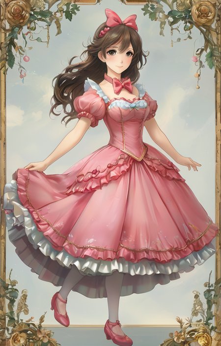 masterpiece,best quality,<lora:tbh266-sdxl:0.9>,illustration,style of Bestiary portrait of idolmaster cinderella girls,