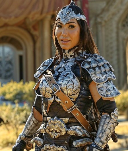 RAW photo, (masterpiece:1.3), subsurface scattering, heavy shadow, (high quality:1.4), (intricate, high detail:1.2), professional photography, HDR, High Dynamic Range, realistic, ultra realistic, photorealistic, high resolution, film photography, ambient lighting, atmospheric effects, <lora:detail_slider_v4:2>, OverallDetail,  AvaD, <lora:AvaD:1> , as a female monar warrior, wearing light armor, leather armor, mongol hat,<lora:MongolArmor:0.8>, epiCPhoto