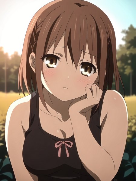 <lora:happy_tentacle-itoumegumi-v0.4-000010:1>, ht_itoumegumi, , plump, medium breasts , (close-up:0.7), 1girl, (petite:1.2), solo focus, shy, (looking at viewer:1.1), outdoors , backlighting, (depth of field:0.8), , <lora:Shed_The_Skin's StS_age_slider_v1_initial_release:-1>, score_9, score_8_up, score_7_up, score_6_up, score_5_up, score_4_up,