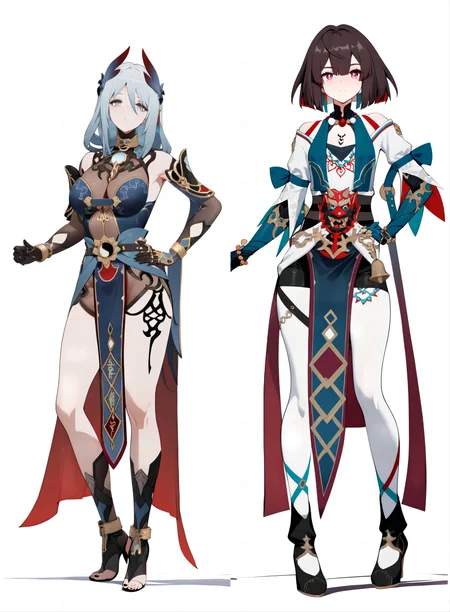 ( A3 | Pony | Kohaku) SDXL Lora-寒鸦&雪衣-Hanya&Xueyi-崩坏：星穹铁道 Honkai Star Rail-MIHOYO Collection 米家全家桶系列