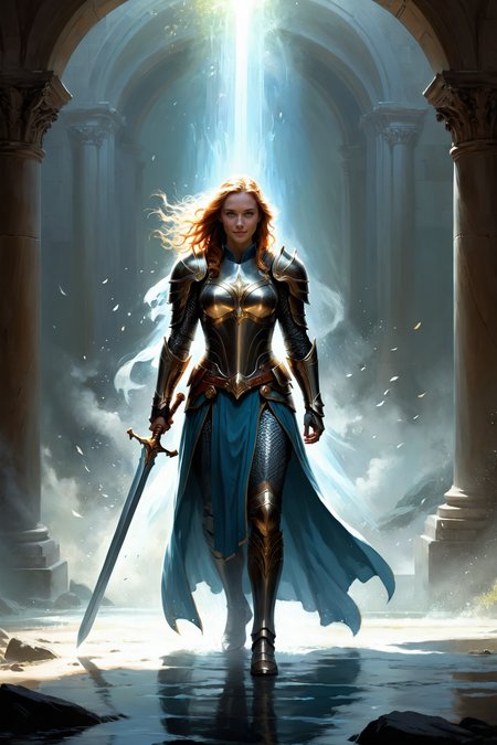 ,,,mythical, heroic, ensorcelled, glorious, paladin ,by Sydney Edmunds and Pascale Campion in the style of Daniela Uhlig and Brian Mashburn <lora:more_art:0.30> <lora:RMSDXL_Enhance:0.45> <lora:RMSDXL_Creative:0.45> <lora:RMSDXL_Photo:0.45> <lora:RMSDXL_Darkness_Cinema:0.45> <lora:clothing_slider:0.00> <lora:great_lighting:1.00> <lora:aesthetic:1.00> <lora:looking_at_viewer:1.00> <lora:photorealistic_portrait_v2:0.25> <lora:attractive_v2:0.10> <lora:extremely_detailed_v2:0.25> <lora:add_detail:0.75> <lora:perfect_eyes:0.25> <lora:perfect_hands:0.50>