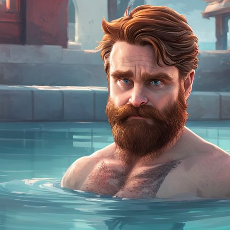 Zack Galifianakis going for a swim in grandma's pool

SCG768v4-Portrait-beta