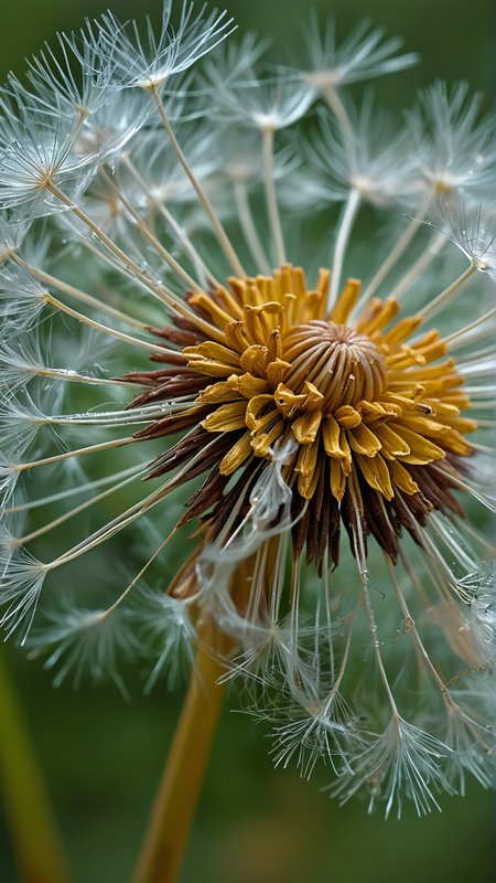 "A macro photo of a dandelion seed, capturing the fine details of its feathery structure." (masterpiece, award winning artwork)
many details, extreme detailed, full of details,
Wide range of colors, high Dynamic
 <lora:add-detail-xl:1>
 <lora:WildcardX-XL-Detail-Enhancer:1>
<lora:MJ52:0.375>
 <lora:CinematicStyle_v1:0.42>
