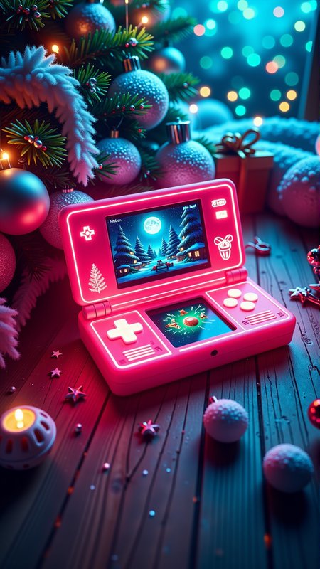 A (Neon:0.7) (Christmas:0.6) Style Chr457m45m3rg3D0nMN3M1C handheld game console
<lora:Chr457m45m3rg3D0nMN3M1CFlux:0.9>