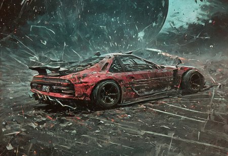 Midnight club, cyberpunk need for speed, high quality, high resolution lifelike v action scene, action movie, ground vehicle, car, drone car, cyberpunk car, widebody, illustration, traditional media, drawing, abstract, cyberpunk, Saturn_moon_matrix, an1matr1xbeyond, anime