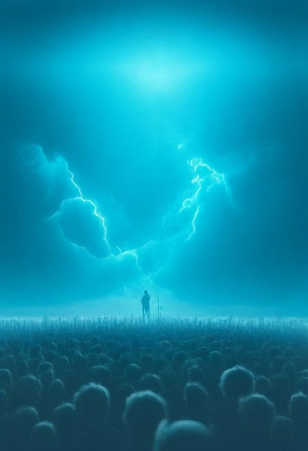 double exposure of Hatsune Miku floating long aqua twintails blending with concert hall full of people, full of details, positive emotional, masterpiece, fairytale, <lora:DoubleExposure:1>, <lora:Hatsune_Miku_for_SDXL_V1.0:0.7> head, portrait, close up, twintails, very long floating twintails, blue hair, blue eyes, <_Concert:1.5> r0ckc0ncert, smoke, light show, instruments, on stage, band