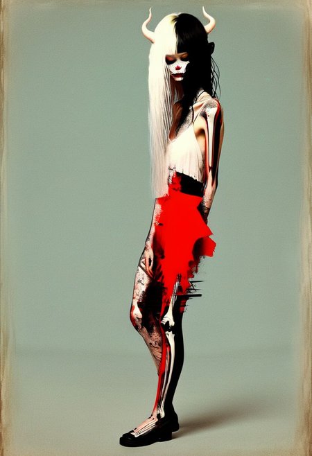A dangerous woman, (art design by Russ Mills and Frank Miller and Dr Seuss and Keith Negley), award winning, HDR, 44mm photography, (twisted imagery by Hans Bellmer and Stephen Gammell), (black grunge style, black accentuate, red accentuate), (silver aura:1.1), backlit, black background