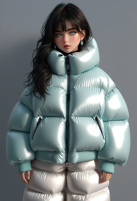((((down padded coat)))), ((((puffer pants)))), ((((full body, standing)))), ((((very warm)))), ((((hot)))), indoors, ((((sweating profusely)))), ((((sweat)))), ((((sweatdrop)))) masterpiece, best quality, (((masterpiece, illustration))), (super_detailed, 8k wallpaper, hyper_detailed, ultra_detailed, beautiful_and_delicate, intricate details), (girl, solo,small_girl, small_face), (medium_black_hair, bangs pinned back , single_side_earring) , (disheveled_hair, beautiful_detailed_hands ) , (beautiful_detailed_aqua_eyes), (deepen contour, depth of field, chromatic_aberration, dynamic_light, dynamic_shadow, perfect lumination), padded cuffs, padded collar, Thick padded cuffs, Thick padded collar, <lora:Collar-SDXL:0.6>, <lora:Cuffs-SDXL:0.6>, <lora:Puffer_Jacket_and_Down_Jacket_-_Extra_Puffy_Jackets:0.4>, <lora:snowpants_v1:0.4>, <lora:detailed_notrigger:1>