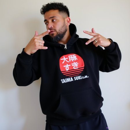 Taimasuki hoodie logo
