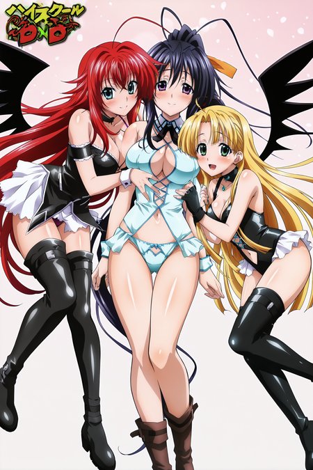 High School DxD - style + some characters - Commission!