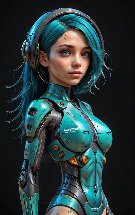 (in ARTIST style:1.4), (masterpiece:1.7), (full body:2),
cute teal hair 21yo girl on the beach with (science fiction texture, science fiction skin, someplastic, no humans, black background, simple background, still life, english text, realistic, device, skin texture) skin,
(masterpiece:1.8), (highest detailed:1.8), (angle:1.8), perfectly lighted, (contrast), (saturated), (((sharp focus))), (hyperdetailed:1.3), (intricate details:1.2), (Refined details:1.3),
(best quality:1.5), highly detailed textures, vibrant colors,
<lora:Someplastic:1>,
<lora:add-detail-xl:1> (ultra sharp focus:1.8), (detailed skin:1.8), (detailed windows:1.8), (thin lines:1.8), (best quality:1.8),
<lora:Apparatus_-_Traction_City_Walkers_Vehicles:0.7>,