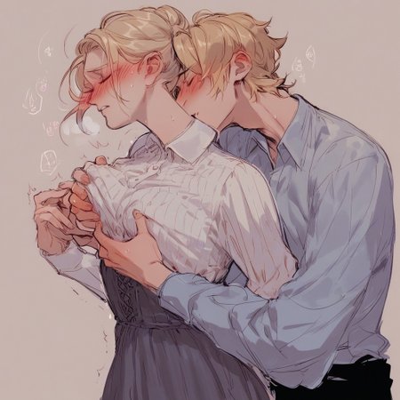 Passionate Neck Kissing Lora
