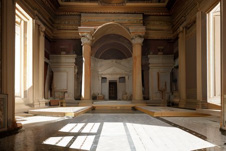 highly insanely detailed, masterpiece, top quality, best quality, highres, 4k, 8k, RAW photo, (very aesthetic, beautiful and aesthetic),  
Ancient Roman Interior Design,RomInt,ancient_roman_bedroom,bed,blanket, 
<lora:RomanInterior-10:0.7>, 
(1girl:1.3), 
1other, 
, 
, 
, 
Indian_mausoleum, 
,âââ
