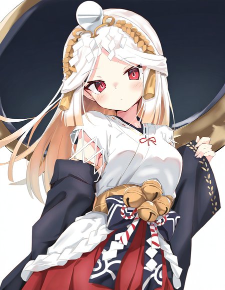 yuzuanjin,1girl,solo,looking at viewer,simple background,white background,cowboy shot,<lora:yuzuanjinC-000008:1>,, masterpiece, best quality, very aesthetic, absurdres,newest, incredibly absurdres,, toshizou \(0714\)