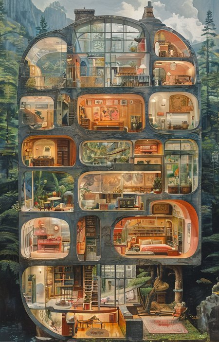 masterpiece,best quality,<lora:tbh242-sdxl:0.9>,illustration,style of Cutaway view animals