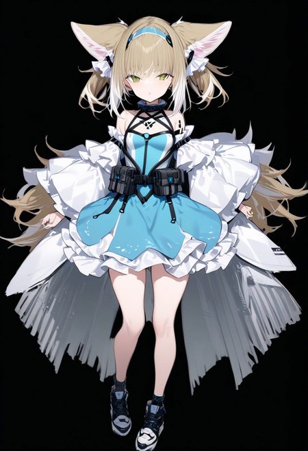 masterpiece, best quality, ultra-detailed, beautiful, nai3, 1girl, solo, full_body, tachi-e, 
suzuran_\(arknights\),