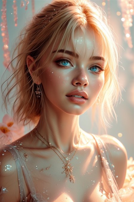 (masterpiece), ((dof)), 4k, 8k, hdr, stunning details, best quality, sharp_focus, elegant, gold and opal and peach color scheme, hyperrealism, fantasy,
halation, bloom, (beautiful reflections), ((beautiful refractions)), subsurface_scattering, ((heat haze)), breathtaking atmosphere, enlightening experience, enchanting vision, feeling of embracing warmth, ambient occlusion, ray tracing, plants,
(SOLO), a gorgeous woman as a beautiful goddess, epitome of beauty, stunning visuals, perfect face, detailed face, perfect body, full body, translucent_iris, detailed and mesmerizing eyes, beautiful eyelashes, arched_eyebrows, lushious_hair, perfect_collarbones, (assassins creed style:0.8) (symmetry:1.1) , ((portrait of floral:1.1)) , moist skin, 
luxurious jewelry, waterwall_background, ((water cascading down the walls)),
small_perky_breasts,  <lora:breastsizeslideroffset:0.0>
<lora:1dk:0.8> 1dk <lora:add_detail:0.8> <lora:AGF:0.8> agf, wearing agf <lora:mdyueliang:0.8>  CR1.3