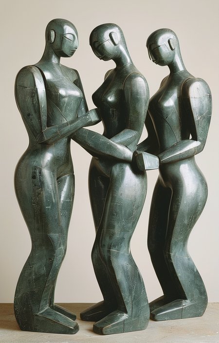 masterpiece,best quality,<lora:tbh217-sdxl:0.9>,illustration,style of William Zorach portrait of Housework robots