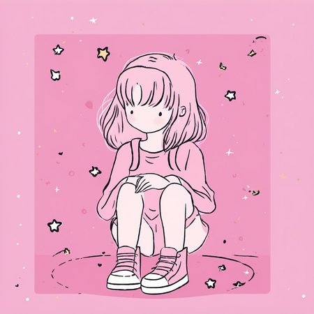 <lora:little_guy_xl>,1girl,full body,pink theme,