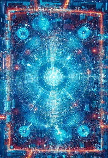 double exposure of opera diva Hatsune Miku with long floating blue twintails singing high note merging with a printed circuit board of Yamaha electronics chip processor, <lora:DoubleExposure:1>, (head:1.8), <lora:The Phantom of the Opera style:1.5> The Phantom of the Opera style, <lora:loraeyesxl:0.4>
